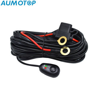 300W 2 dẫn 16 AWG Đèn LED dạng thanh Bộ dây mềm với công tắc bật tắt và Cục tiếp nguồn điện