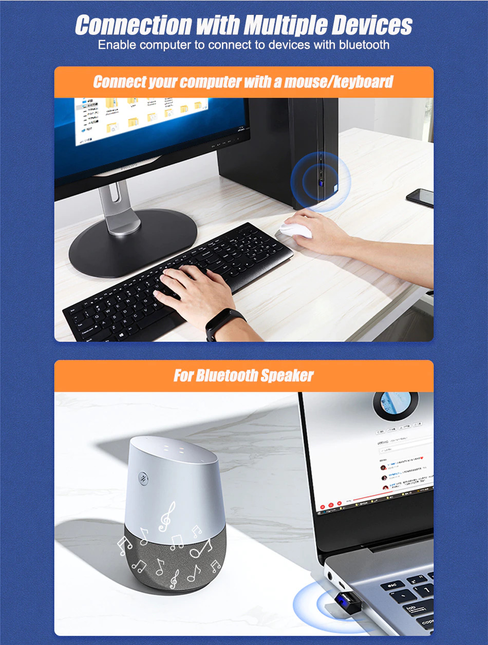<article class="lzd-article" style="white-space: break-spaces;"> <p style="line-height: 1.7; text-align: left; text-indent: 0; margin-left: 0; margin-top: 0; margin-bottom: 0;">Samzhe Bluetooth adapter</p> Plug and play for windows 8 and above, support multiple Bluetooth profiles. Support Bluetooth 4.0 - 5.0 Specification: Bluetooth: 4.0 Chipset: CSR8510 Range: up to 20M Operating System: Win Vista and above. Mac not supported </article>