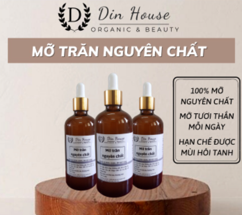 Mỡ trăn triệt lông nguyên chất Din House mỡ trăn tươi 100ml MT100