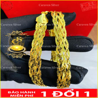 Dây chuyền 7 bính nữ mạ vàng QCXD99200 - Hồng Tâm Silver