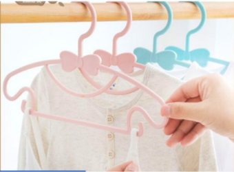 Set 10 móc treo quần áo hình nơ siêu đáng yêu cho bé