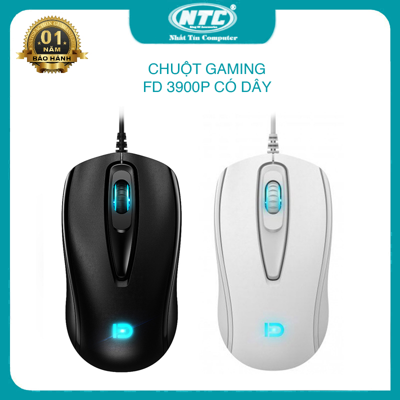 [Nhập mã LAZSOCIAL80K - Giảm 12% tối đa 80K cho đơn từ 149K] Chuột chuyên game FD 3900P có đèn Led rất đầm tay chắn chắn (2 màu) - Nhất Tín Computer