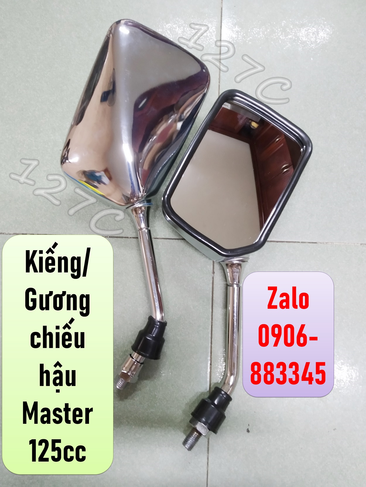 Kính/ gương chiếu hậu honda master 125cc/ custom 125/ cm125