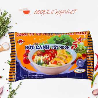 Combo 5 gói Bột canh iot ngon 5 sao Hải Châu Hachacorp 190g