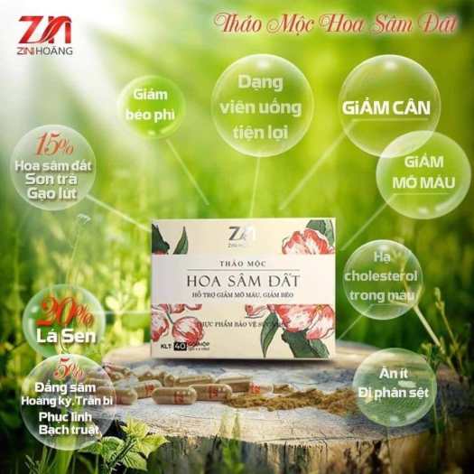 Giảm Cân Hoa Sâm Đất dạng Viên