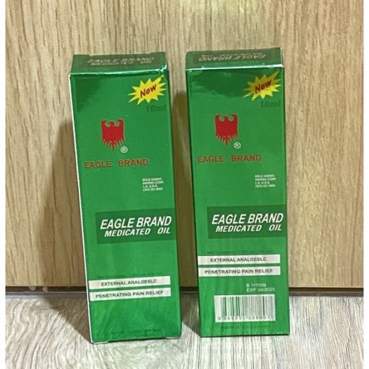 Dầu Gió Con Ó Eagle Brand của Mỹ - Xanh 10ml (dạng lăn)