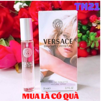 Nước Hoa Nữ Versace Bright Crystal Nước Hoa Hồng Mi Ni 20ml Thơm Hoa Cỏ Phương Tây Dịu Nhẹ
