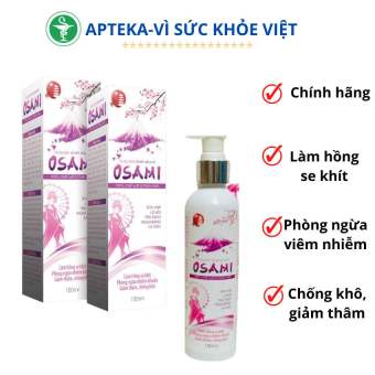 Dung dịch vệ sinh Phụ Nữ OSAMI: Làm hồng se khít, phòng ngừa nhiễm khuẩn, giảm thâm chống khô
