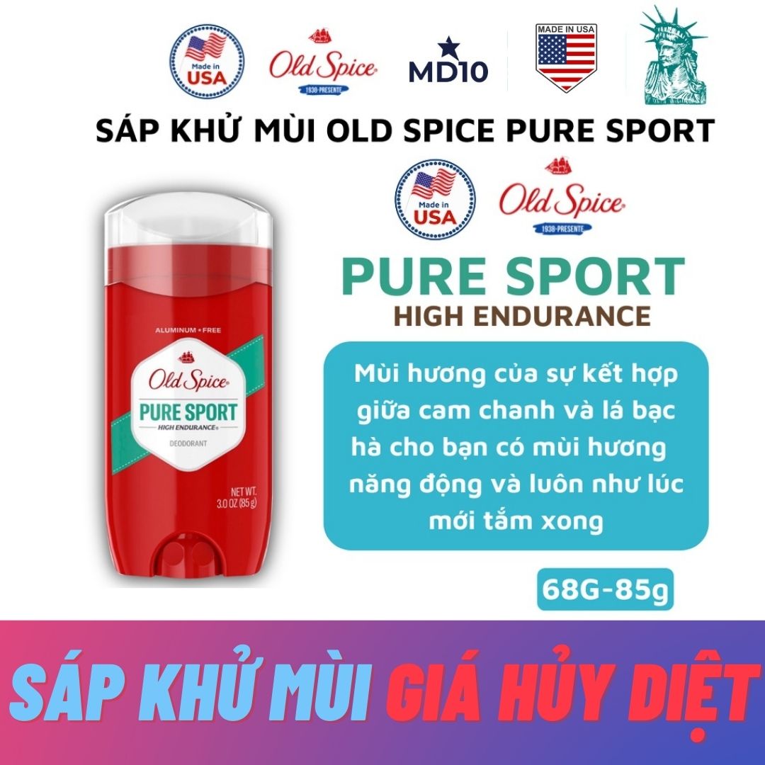 Lăn Khử Mùi Old Spice Pure Sport Made in USA - MD10 Shop