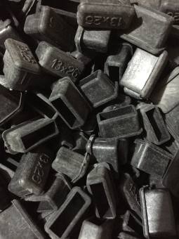 Bộ 50 Nắp bịt trong sắt hộp 13x26 và 10 bịt tròn phi 21, Nắp chụp nhựa, chụp chân ống sắt nút bịt nhựa