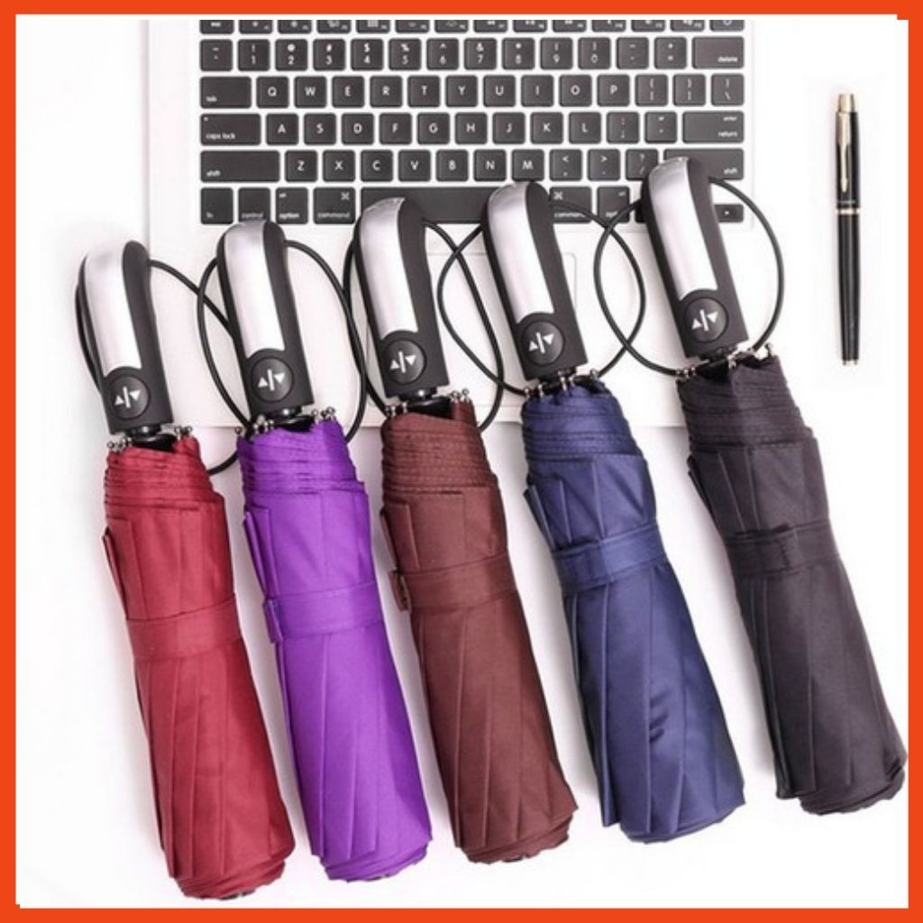 Ô Dù 10 Nan Size Lớn Đóng Mở Tự Động Bằng Nút Bấm Chống Tia UV - Vải Dù Cao Cấp Hàng Xuất Nhật- GIAO MÀU NGẪU NHIÊN