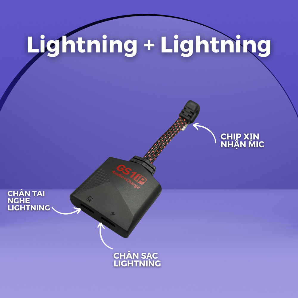 Cáp chuyển cổng sạc nhanh lightning PLEXTONE GS1 IP 2 trong 1 thích hợp cho iPhone 813 pro pro max