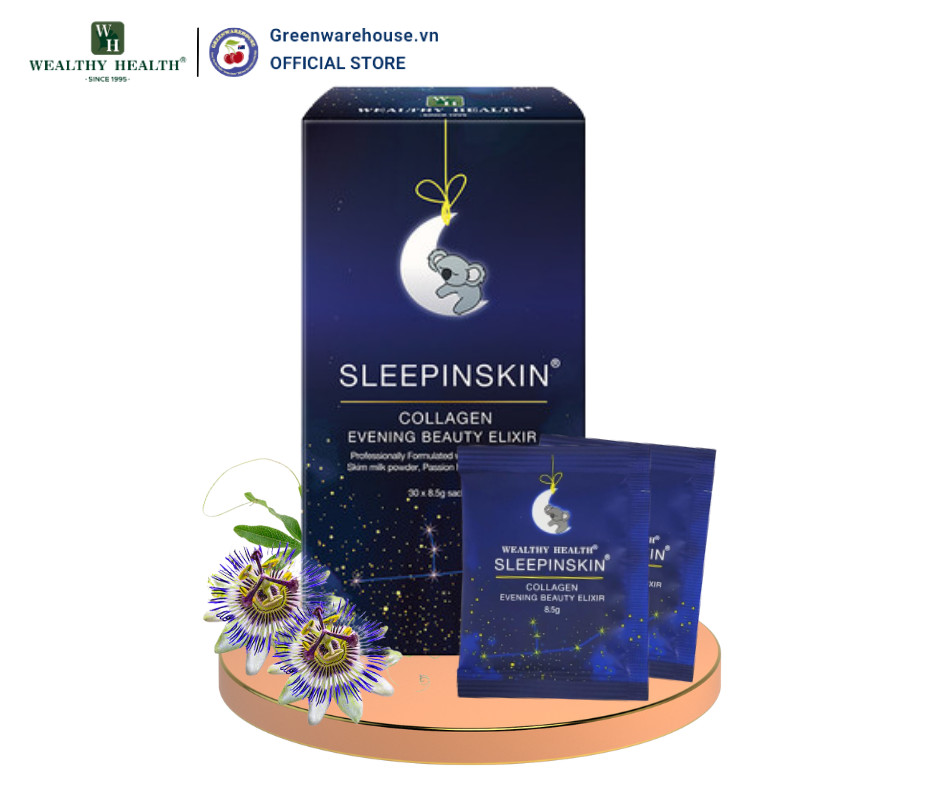 [HCM]Collagen Uống Tác Động Kép Sleepinskin -Đẹp Da Và Ngủ Ngon-Hàng Chính Hãng Của Úc (Combo 10 gói)