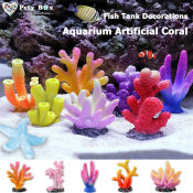 Artificial Coral Fish Tank Aquarium Ornament Colorful Aquarium Resin Coral Mini Artificial Coral Reef Ornament For Fish Tank Background