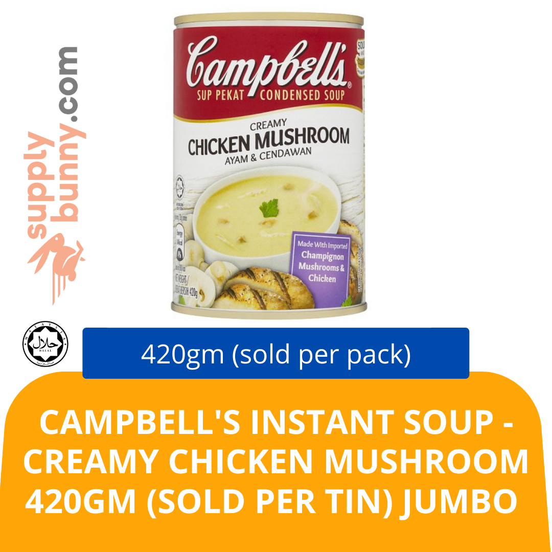 Campbell\'s Instant Soup - Creamy Chicken Mushroom 420gm (sold per tin) Jumbo Halal