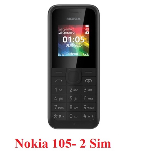 Nokia 105 2 sim chính hãng đầy đủ phụ kiện pin trâu sóng khỏe loa to