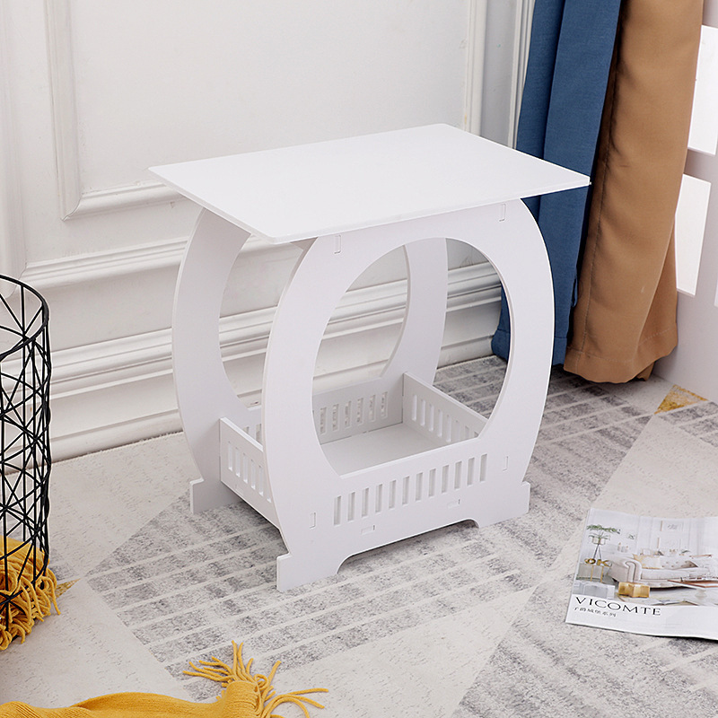 Bàn trà, bàn decor mặt Doremon chất liệu gỗ nhựa chống nước - Full House' decor