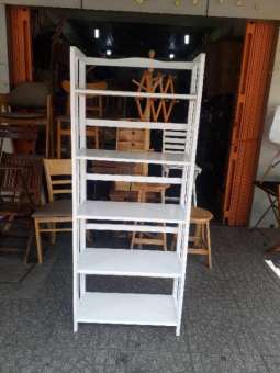 Kệ sách 5 tầng ngang 50cm màu trắng