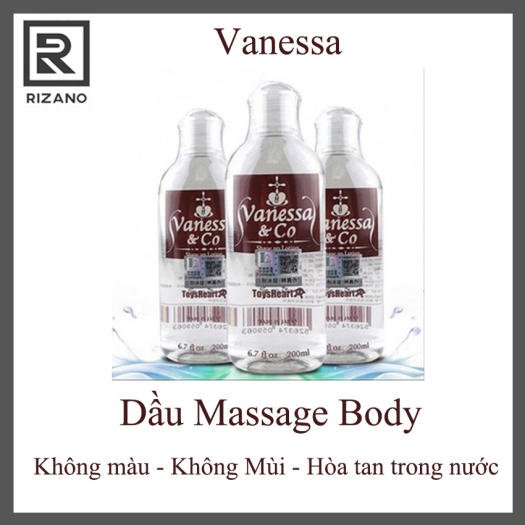 Gel Bôi Trơn Nhật Bản Vanessa & Co Chai Lớn 200ml, Dầu Mát Xa Toàn Thân, Gel Mát Xa Body, Dầu Mát Xa Yoni - RIZANO, Dầu Massage Body