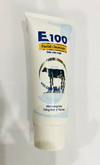 Tuýp sữa rửa mặt bò sữa E100 Facial Cleanser 80ml - Hàng Việt Nam