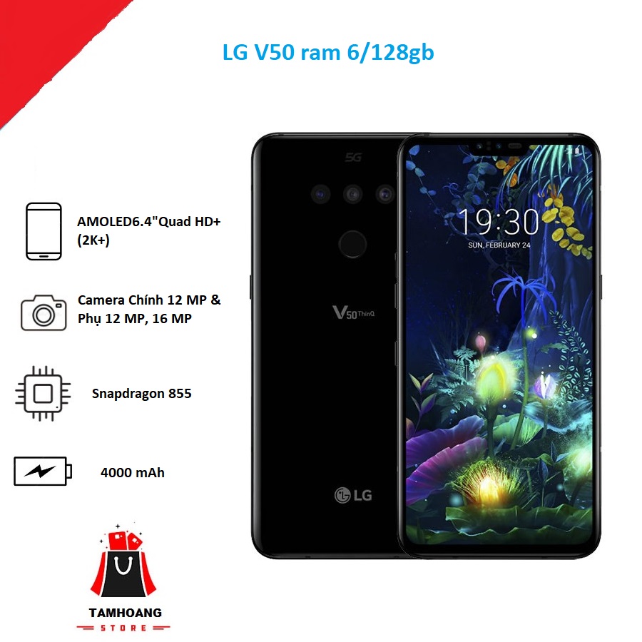 Điện Thoại LG v50ThinQ Rom 6 bộ nhớ 128gb giải trí cực đỉnh
