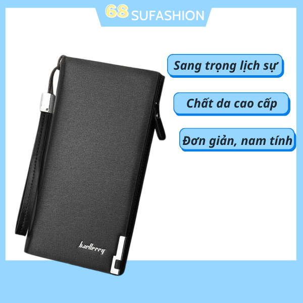 Ví Cầm Tay Nam Nữ Baellerry Thời Trang, Ví Dài Cầm Tay