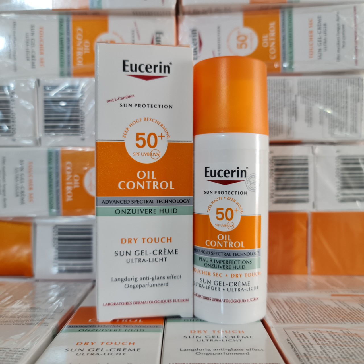 Hàng Pháp Sẵn kem chống nắng Eucerin Oil Control kiềm dầu hiệu quả 50ml