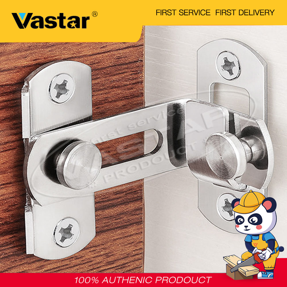 Stainless Steel 90 Degree Padlock Hasp Door Shed Door Lock Safety Padlock  Door Buckle Gate Bol (3/4/5 Inches)