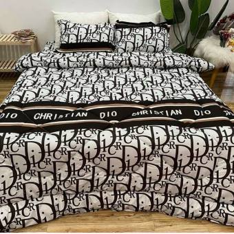 Trọn bộ 5 món ga gối chăn phao poly cotton có ruột bông dày looại 1 ( nhắn chọn mẫu )