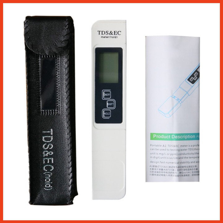 Bút thử nước sạch đơn giản, chính xác, giá rẻ -bút đo ph nước tds ec ppm / tds-3 hàng nhập khẩu , máy kiểm tra chất lượng nước lcd , thử nước sạch cao cấp, bút đo tds 3 in 1 - máy đo tds thử nước sạch