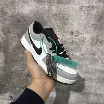 Giày thể thao JORDAN 1 xám cổ thấp Hot trend nam nữ, Giày sneaker JD1 JODAN 1 xám thấp cổ dễ phối đồ