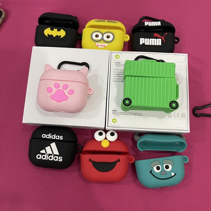 Vỏ Bảo vệ Cho Tai Nghe Bluetooth Airpods 3 Vỏ Mềm Đáng Yêu Silicon Sáng Tạo Mẫu Mới Cho Tai Nghe Không Dây Bluetooth Thế Hệ 3