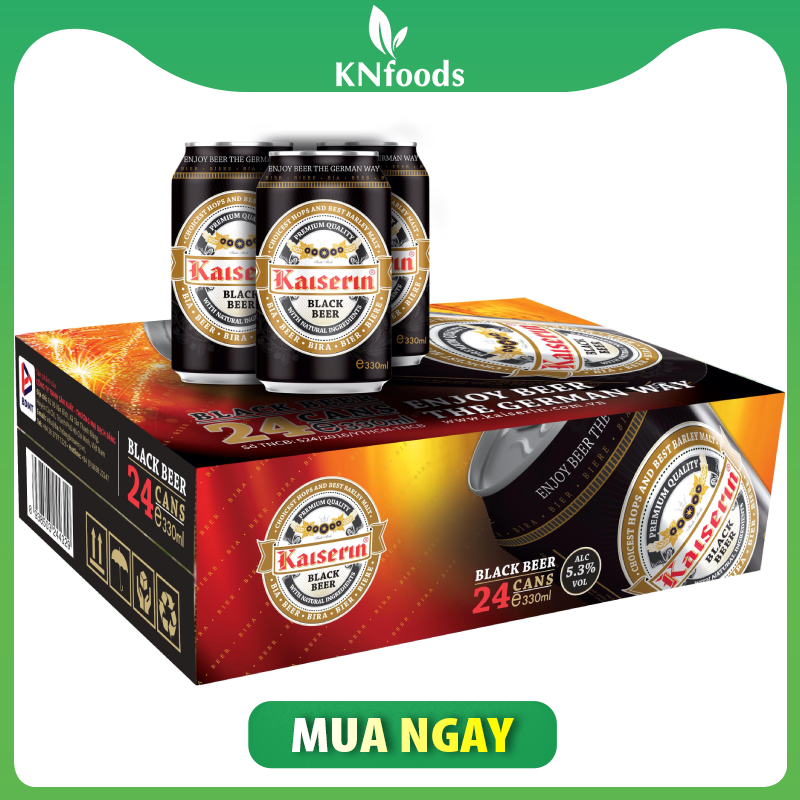 Thùng 24 lon bia kaiserin black