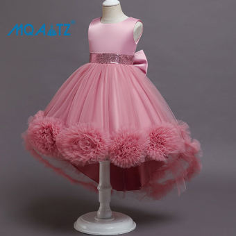 MQATZ Đầm Bông Cho Trẻ Em Hoa Lớn Mùa Hè, Dành Cho Bé Gái Trang Phục Trẻ Em Đầm Xòe Dự Tiệc Sinh Nhật Cho Bé Gái Váy Cưới Công Chúa 2-10 Năm T5259