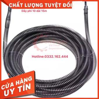 ⚡️FREE SHIP⚡️dây thông tắc cống lò xo phi 10, dài 15m dây thông tắc cống lò xo phi 10, dài 15m, thông tắc cống thông bồn cầu ạ