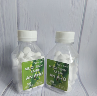 Viên Muối Tinh Sinh Lý - NaCl 0,9% Lọ 50 Viên - Viên Muối Sinh Lý Tự Pha Dung Dịch Nước Muối Súc Miệng Vệ Sinh Hàng Ngày