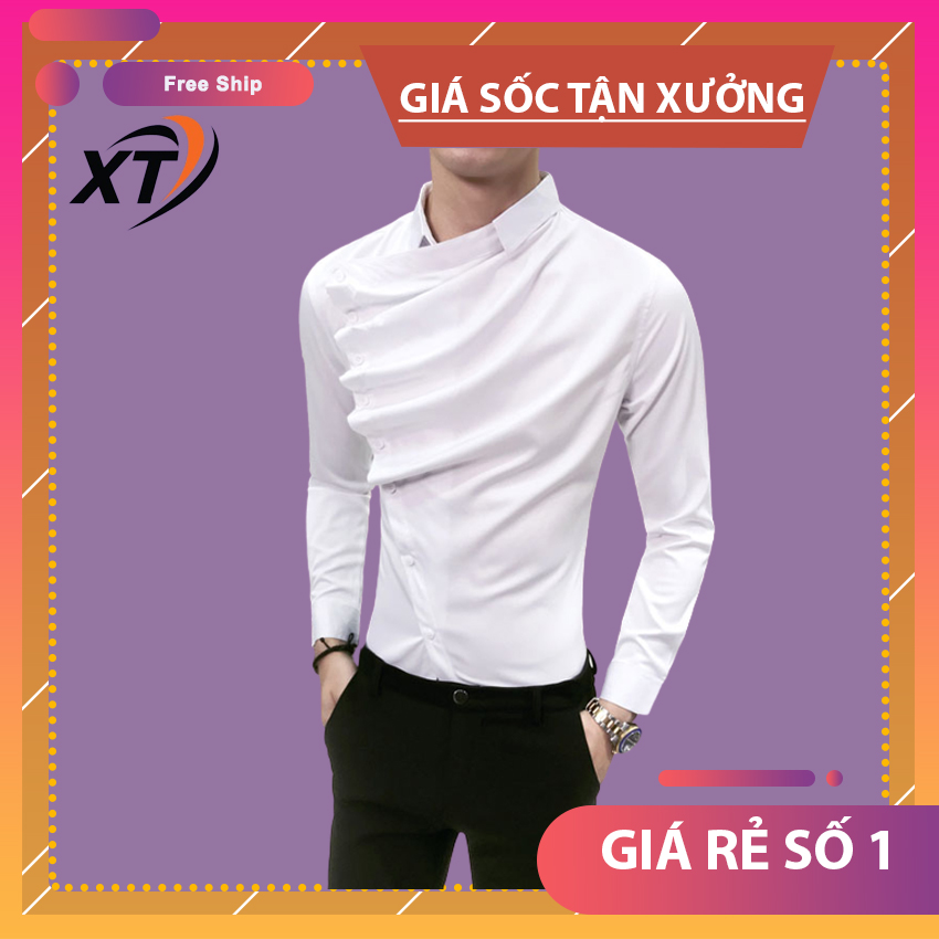 Áo sơ mi tay dài nam , sơ mi Hàn Quốc, chất vải đũi lụa mềm mịn trẻ trung lịch lãm H28