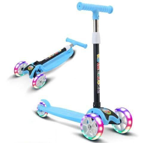 Xe trượt scooter 3 bánh phát sáng, chắc chắn, an toàn cho bé