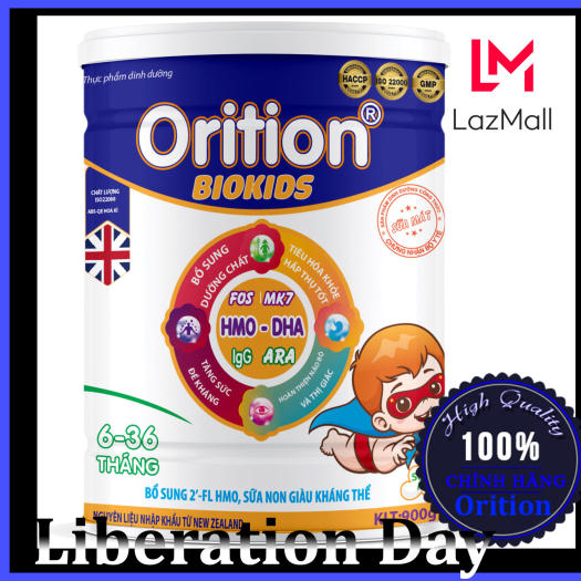 SỮA ORITION BIOKIDS DÀNH CHO TRẺ BIẾNG ĂN, CHẬM LỚN, GIÚP TRẺ ĂN NGON, NGỦ NGON, CHO HỆ TIÊU HÓA CỦA BÉ KHỎE MẠNH- 900G