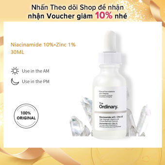 Serum The Ordinary Niacinamide 10% + Zinc 1% làm mờ vết thâm mụn dưỡng trắng sáng da 30ml - intl