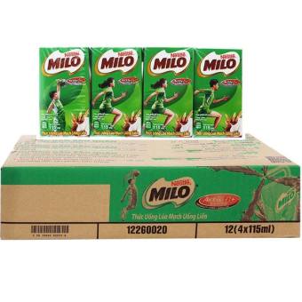 Thùng 48 hộp Sữa milo hộp nhỏ 110ml (110ml x 48 hộp)