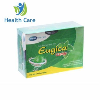 Kẹo Ngậm Thảo Dược Giảm Ho Eugica Candy Hộp 100 Viên