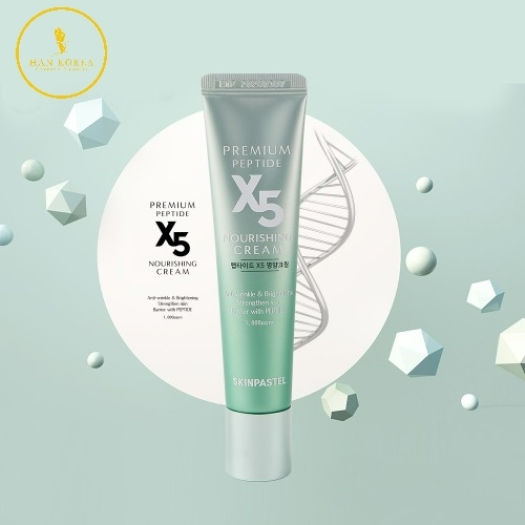 KEM DƯỠNG PEPTIDE X5 TRẮNG DA, CHỐNG LÃO HÓA, NÂNG CƠ, GIẢM NHĂN, TRẺ HÓA DA ( PREMIUM PEPTIDE X5 NOURISHING CREAM 30ML )