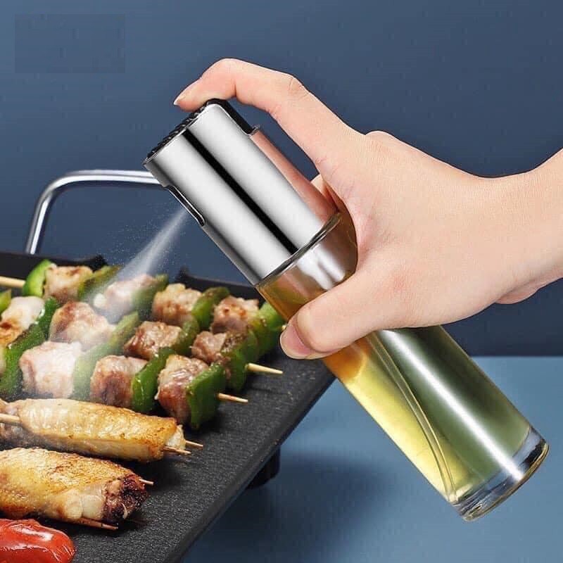 Bình xịt dầu ăn dạng phun sương cao cấp dung tích 100ml Phụ kiện bàn ăn đồ dùng nhà bếp Bình phun dầu Oil Spray Mister Olive Oil Sprayer Bottle (XDA01)