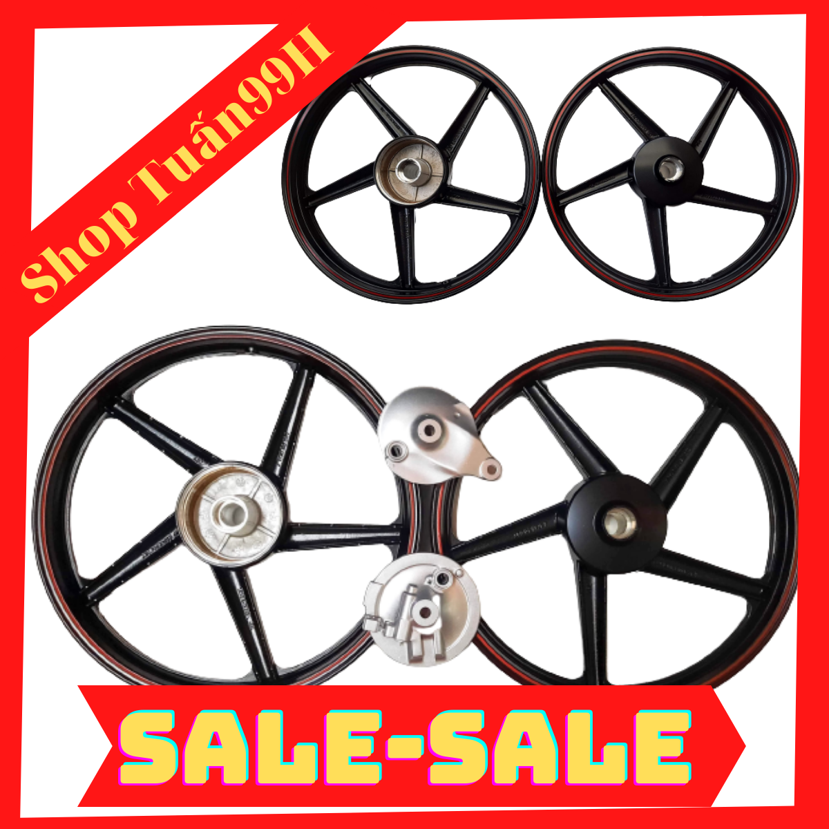 Mâm 5 cây chỉ đỏ dành cho Dream, Wave nhỏ thắng đùm