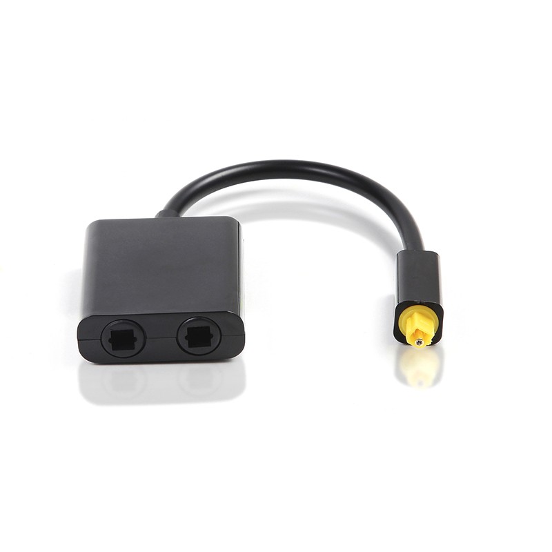 Bộ chia âm thanh quang spdif kỹ thuật số 1 đến 2 mới bộ chuyển đổi chia toslink 2 chiều bộ chia cáp quang spdif 1 đầu vào 2 đầu ra