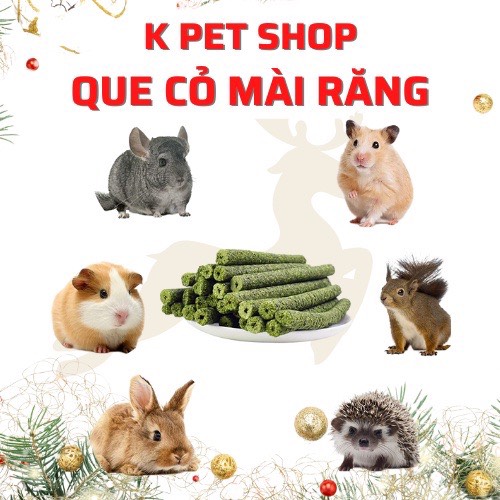 Bánh que cỏ mài răng bánh mài răng 1 que thức ăn bổ dưỡng cho thỏ bọsóchamster