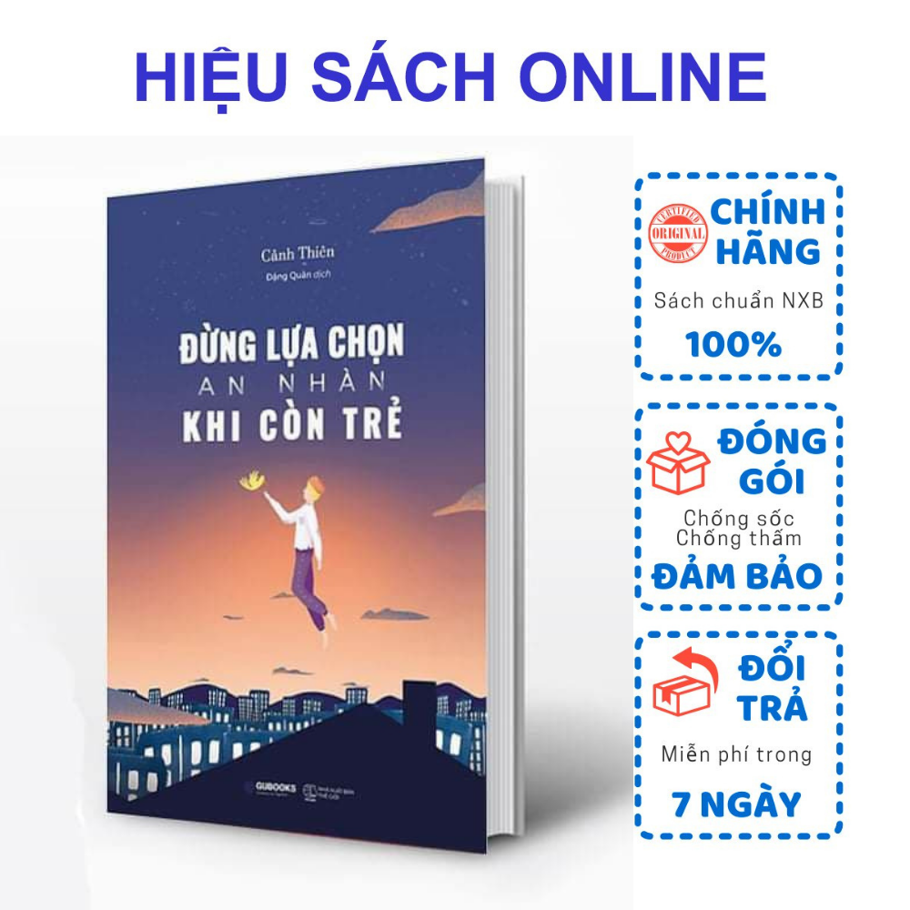 Sách - đừng lựa chọn an nhàn khi còn trẻ - tặng kèm bookmark