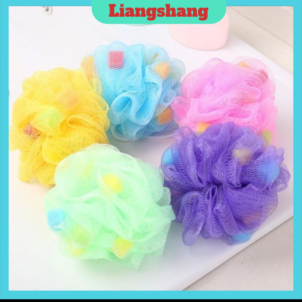Bông tắm cao cấp/Bông Tắm lưới tròn tạo bọt