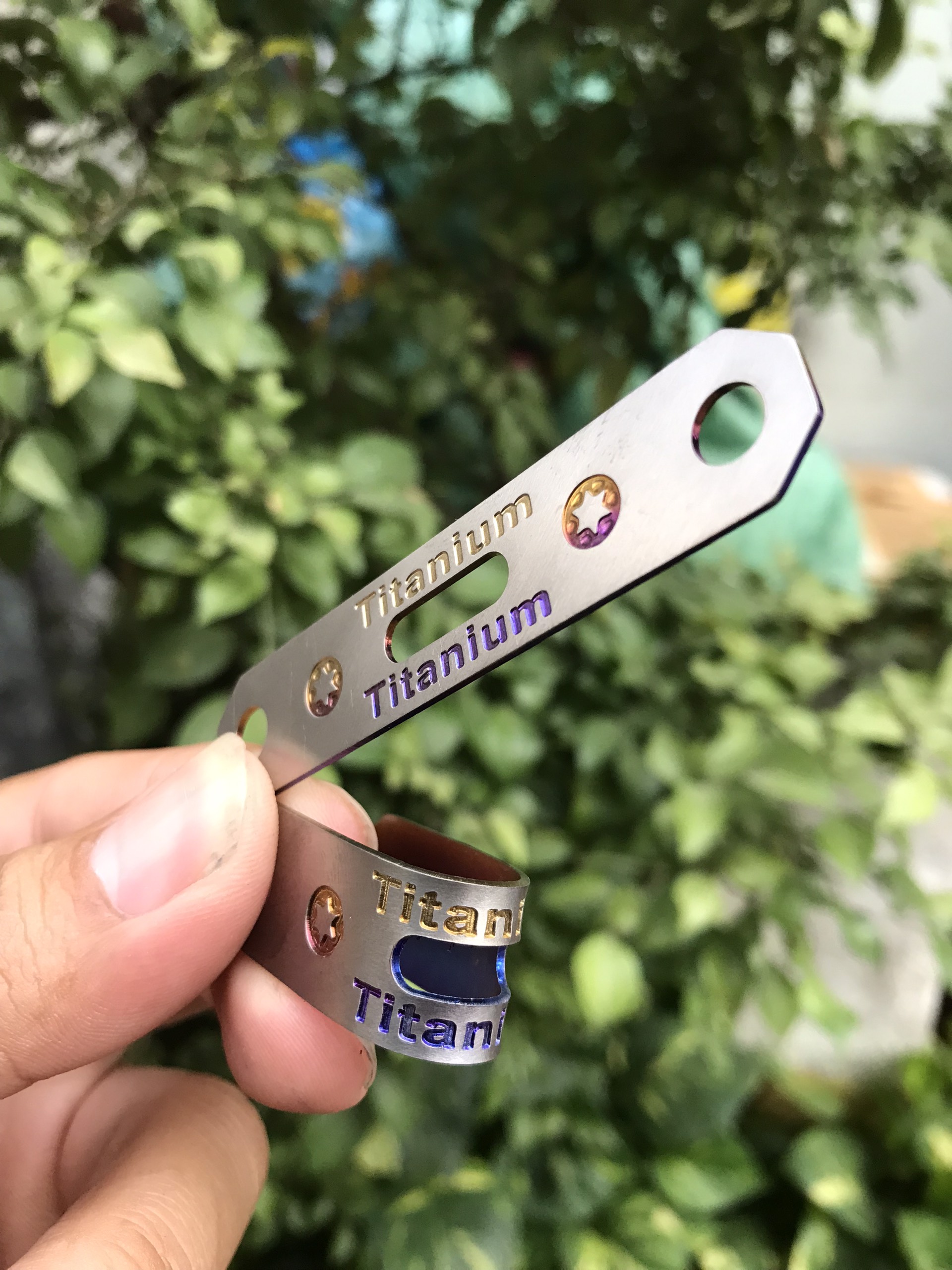 PAS dây dầu, PAS giữ dây dầu Titanium phụ kiện cho tất cả xe máy